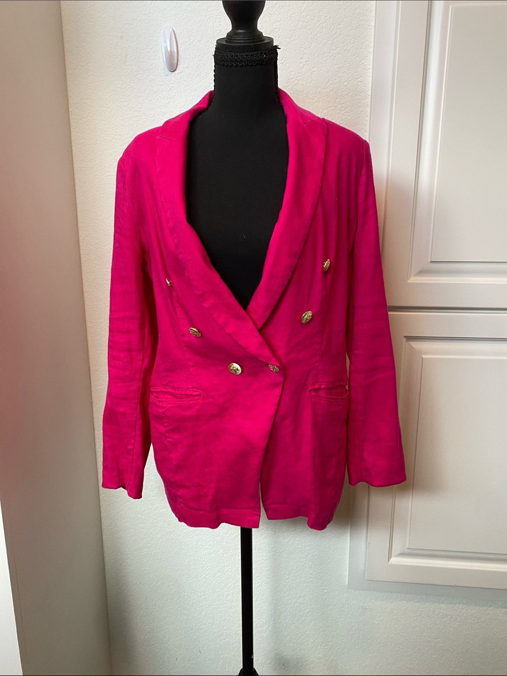 Women's Hot Pink Blazer Jacket and pant set